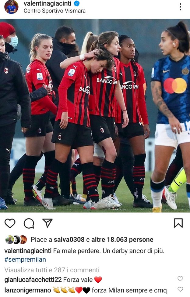 I due volti del derby: Valentina Giacinti dal record di Altafini all’amarezza della sconfitta- immagine 2