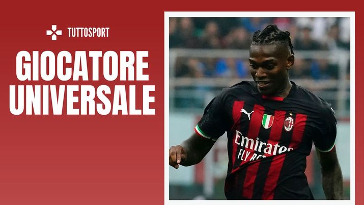 Rafael Leao (attaccante AC Milan) qui durante il derby Milan-Inter 3-2 (Serie A 2022-2023) | News (Getty Images) Rafael Leao AC Milan derby Milan-Inter 3-2 Serie A 2022-2023
