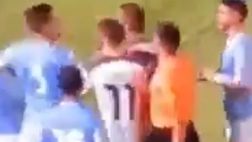 Campo Roma, ma il derby a 8 lo vince la Lazio: e Totti spintona l’avversario…