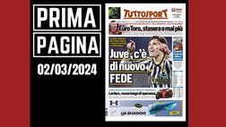 Prima pagina Tuttosport: Cardinale ti è piaciuto il Milan? Lazio furia