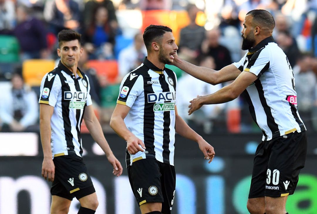  UDINE, ITALY - MARCH 30:  Rolando Mandragora of Udinese Calcio celebrates after scoring his team second goal during the Serie A match between Udinese and Genoa CFC at Stadio Friuli on March 30, 2019 in Udine, Italy.  (Photo by Alessandro Sabattini/Getty Images) 