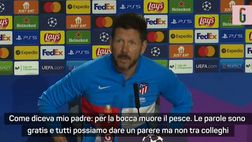 VIDEO Atletico Madrid-Manchester City, Simeone: “Guardiola critica? Tra colleghi…”