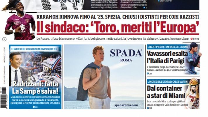 EDICOLA – Daje Roma! Col Siviglia per l’Europa League. Mourinho: “No contatti con altri club” - immagine 1