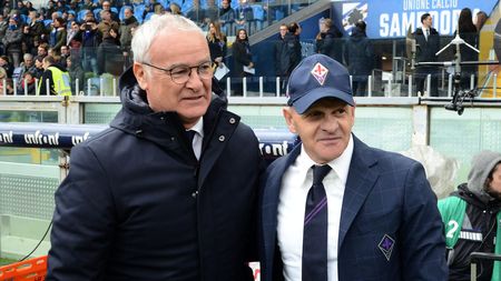 GENOA, ITALY - FEBRUARY 16: Claudio Ranieri head coach of UC Sampdoria and Giuseppe Iachini head coach of ACF Fiorentina during the Serie A match between UC Sampdoria and ACF Fiorentina at Stadio Luigi Ferraris on February 16, 2020 in Genoa, Italy. (Photo by Paolo Rattini/Getty Images) GENOA, ITALY - FEBRUARY 16: Claudio Ranieri head coach of UC Sampdoria and Giuseppe Iachini head coach of ACF Fiorentina during the Serie A match between UC Sampdoria and ACF Fiorentina at Stadio Luigi Ferraris on February 16, 2020 in Genoa, Italy. (Photo by Paolo Rattini/Getty Images)