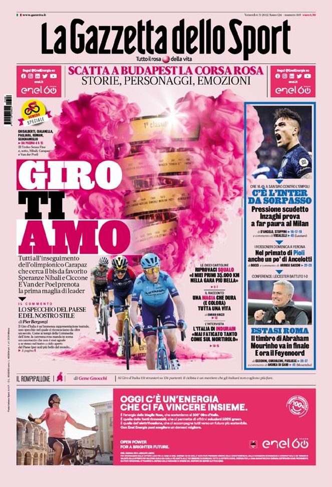 Prima Pagina, La Gazzetta dello Sport: “C’è l’Inter da sorpasso. Estasi Roma” Prima Pagina, La Gazzetta dello Sport: “C’è l’Inter da sorpasso. Estasi Roma” - immagine 1