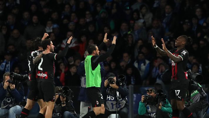 Rafael Leao esultanza Napoli Milan