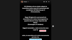 Palermo, la fidanzata di Damiani: “Due furti d’auto in un mese, non ho parole”