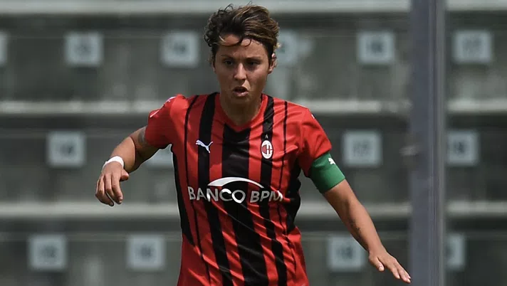 Valentina Giacinti (attaccante Milan Femminile), capitano delle Rossonere di Maurizio Ganz | News (Getty Images)