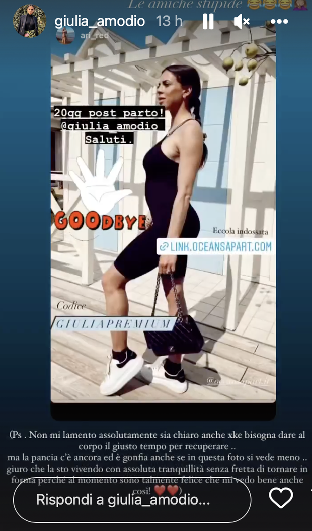 Giulia Amodio: “La pancia c’è ancora ma non mi lamento. Sono così felice che…”- immagine 2