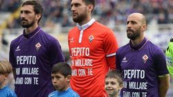 Viola in campo con una maglia per Pepito Rossi: “Non mollare, siamo con te”