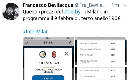 Inter-Milan, quanto mi costi... Inter-Milan, quanto mi costi...