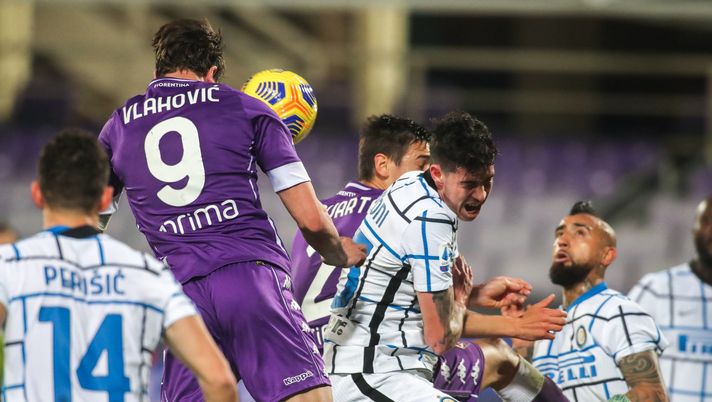 GERMOGLI PH: 5 FEBBRAIO 2021 FIRENZE STADIO ARTEMIO FRANCHI SERIE A FIORENTINA VS INTER NELLA FOTO VLAHOVIC 