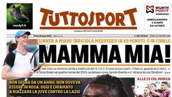 PRIMA PAGINA TUTTOSPORT OGGI: “Inter, gelo su Acerbi”