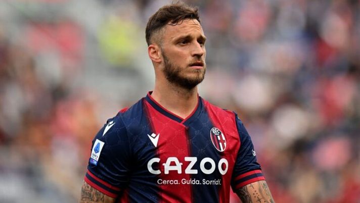 BOLOGNA, ITALY - MAY 14: Marko Arnautovic of Bologna FC looks on during the Serie A match between Bologna FC and AS Roma at Stadio Renato Dall'Ara on May 14, 2023 in Bologna, Italy. (Photo by Alessandro Sabattini/Getty Images) NEWS – Castrovilli si opera! Inter, sempre più Arnautovic. De Winter, Calabria, Toloi e il portiere Toro… - immagine 1