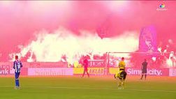 L’esplosione della coreografia: nel freddo di Goteborg, fuochi e colori per il Vastderby