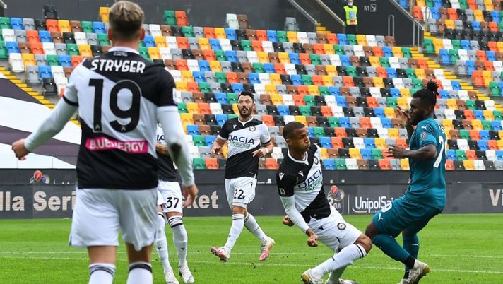 Il gol di Kessie durante Udinese-Milan (credits: Getty Images) 