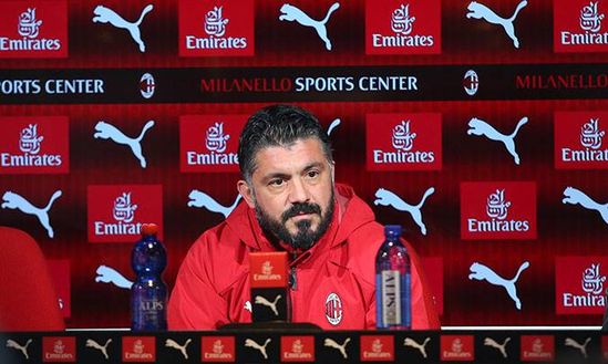 Gennaro Gattuso, tecnico del Milan, in conferenza stampa a Milanello (credits: acmilan.com) Gennaro Gattuso, tecnico del Milan, in conferenza stampa a Milanello (credits: acmilan.com)