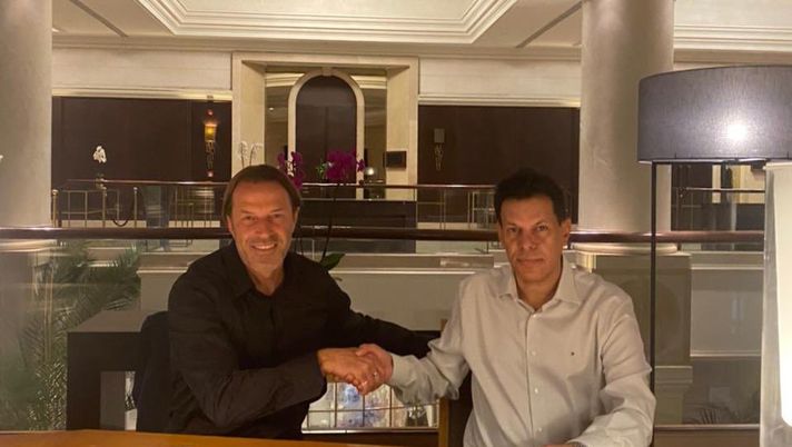 Tramezzani col dirigente dall’Al-Faysaly 