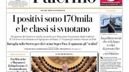 Prima Pagina, La Repubblica-Palermo: “170mila positivi, si svuotano le classi”