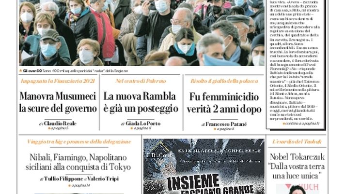 Prima Pagina, La Repubblica Palermo: “Manovra Musumeci, la scure del governo” 