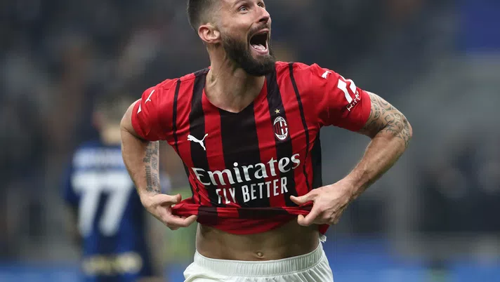 Olivier Giroud, attaccante del Milan (getty images)