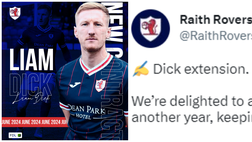 Raith Rovers, Liam Dick rinnova. E il club lo annuncia così: “Dick extension”. L’ironia social
