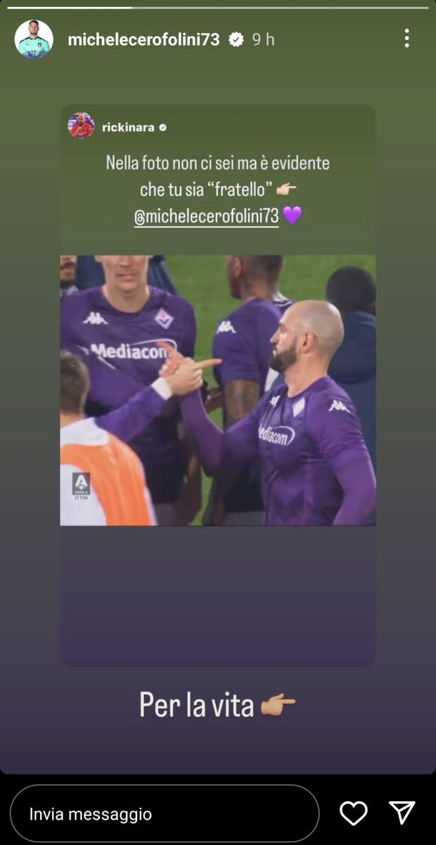 FOTO – Intesa social fra Cerofolini e Saponara: “Fratelli per la vita”- immagine 2