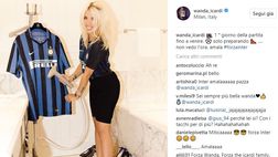 Wanda Nara è pronta per tifare Inter e Icardi: “Mi sto preparando per la prima”