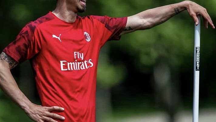Zlatan Ibrahimovic a Milanello (credits: AC Milan) Zlatan Ibrahimovic a Milanello (credits: AC Milan)