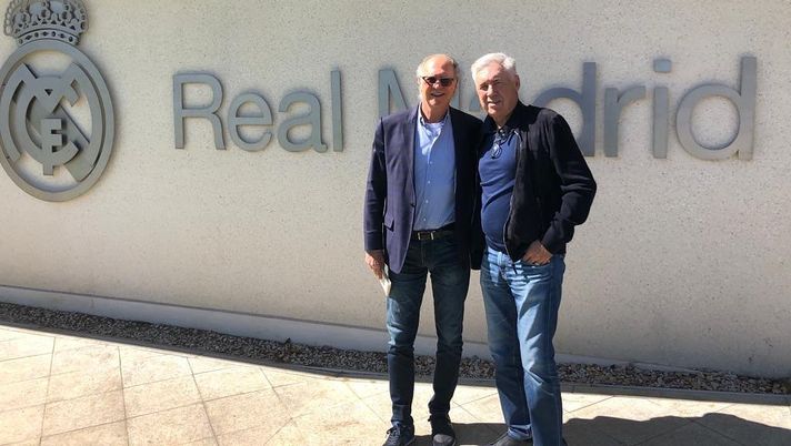 Reunion tra due icone della Roma a Madrid: Falcao fa visita a Ancelotti - immagine 1