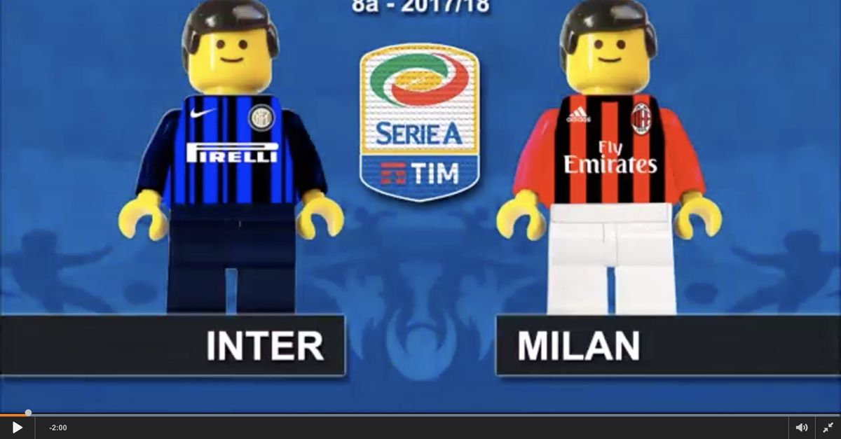 VIDEO Curiosità: Inter-Milan, la tripletta di Icardi ricostruita con i LEGO  - Mediagol