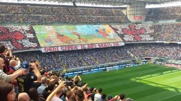  La coreografia del Milan (Pianetamilan.it) 