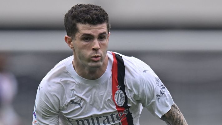 Christian Pulisic (attaccante AC Milan), qui durante Verona-Milan 1-3 (Serie A 2023-2024) | News (Getty Images) Christian Pulisic AC Milan Verona-Milan 1-3 Serie A 2023-2024