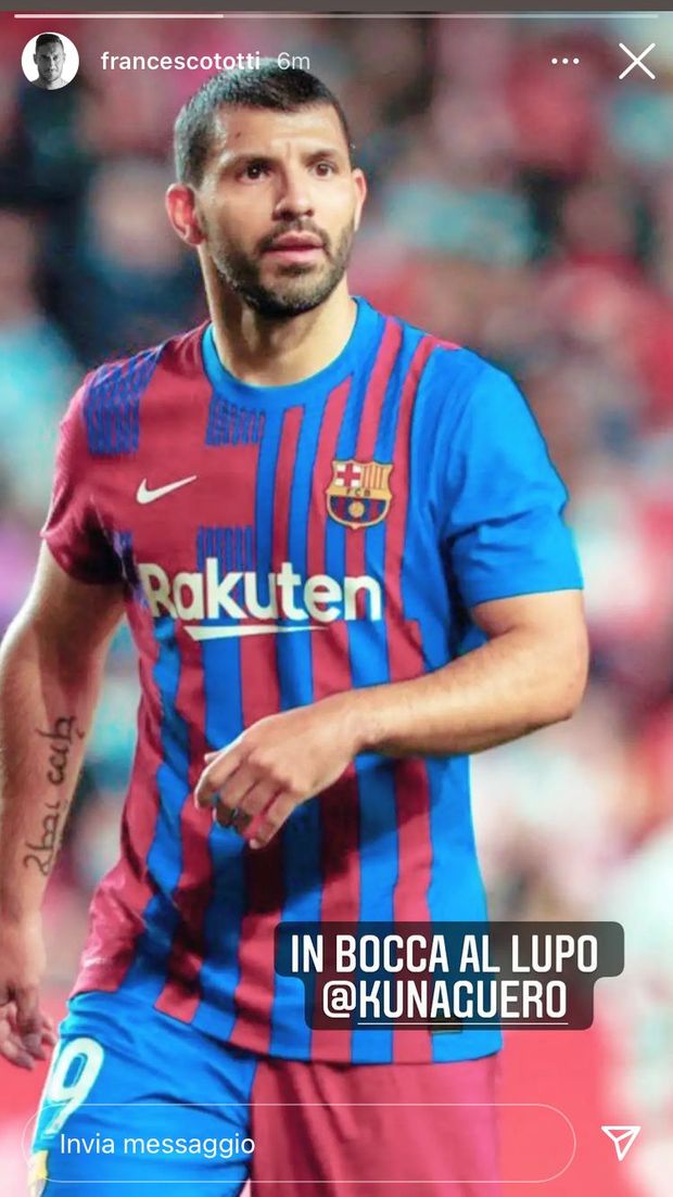 Aguero si ritira dal calcio. Arrivano i messaggi di Totti e della Roma- immagine 2