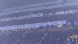 La Nord in silenzio 45 min: “A gennaio via chi non ama l’Inter. Se no vi rompiamo il c..o”