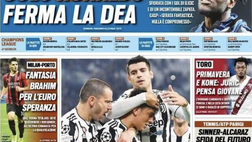 Prima Pagina, Tuttosport: “Dzeko-Lautaro, la notte degli sceriffi. CR7 ferma la Dea”