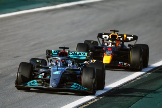F1 GP Brasile Russell Verstappen (getty images) F1 GP Brasile Russell Verstappen