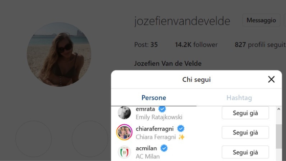 Jozefien Van de Velde, fidanzata di Charles De Ketelaere Jozefien Van de Velde, fidanzata di Charles De Ketelaere