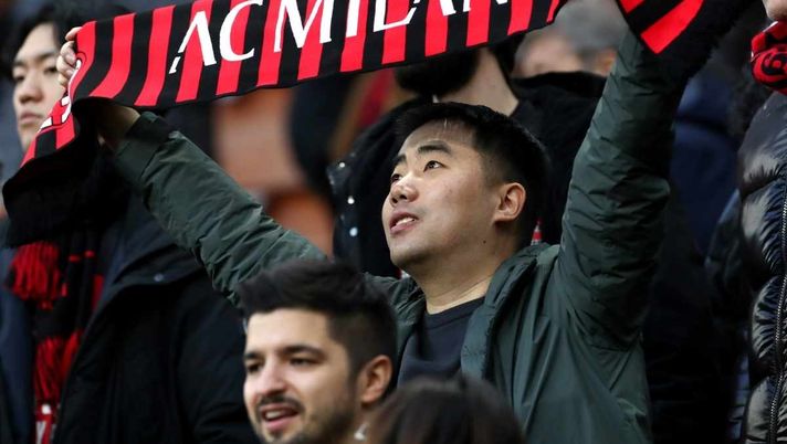 Tifosi AC Milan stadio Giuseppe Meazza San Siro Milano