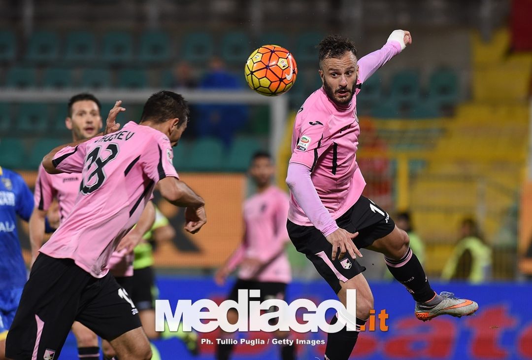  Gilardino in gol durante Palermo-Frosinone 4-1 