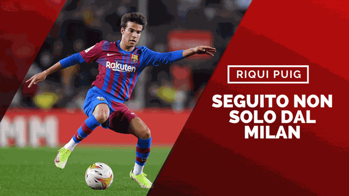 Riqui Puig, centrocampista del Barcellona che piace al Milan (getty images)