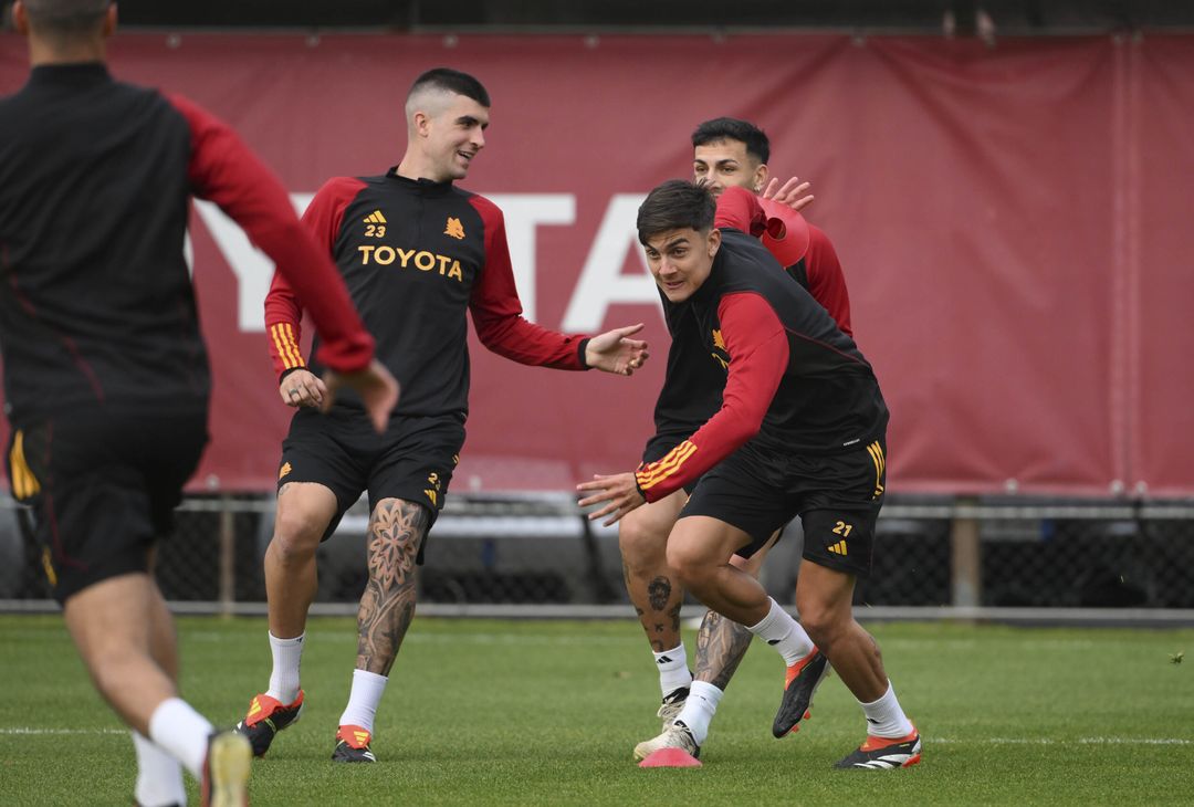 Roma, la rifinitura a Trigoria in vista dell’Inter – FOTOGALLERY - immagine 16