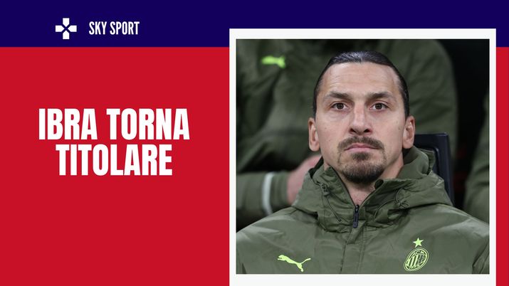 Zlatan Ibrahimovic attaccante Milan, titolare Udinese