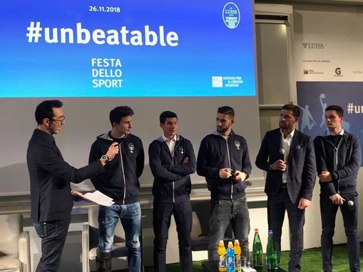 Mattia Caldara, Milan, alla Luiss di Roma Mattia Caldara, Milan, alla Luiss di Roma
