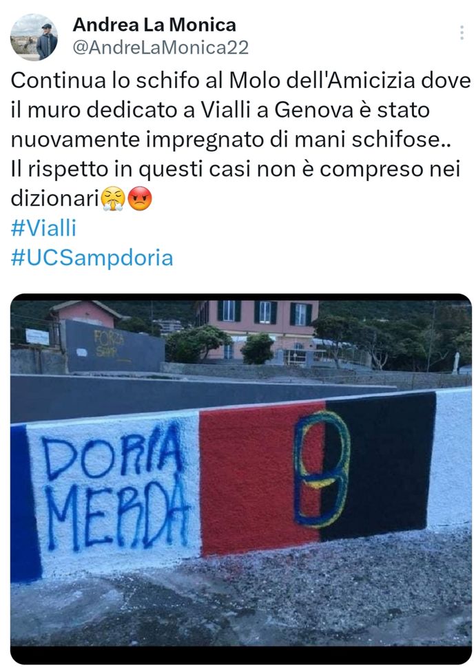 Il derby degli insulti a Genova Quinto: la B al posto del 9 di Vialli…- immagine 2