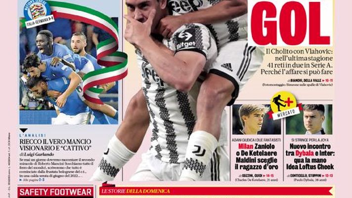 Prima Pagina, La Gazzetta dello Sport: “Juve a tutto gol. Caccia a Simeone” Prima Pagina, La Gazzetta dello Sport: “Juve a tutto gol. Caccia a Simeone” - immagine 1