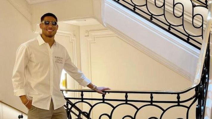 La foto postata dal giocatore nerazzurro La foto postata dal giocatore nerazzurro