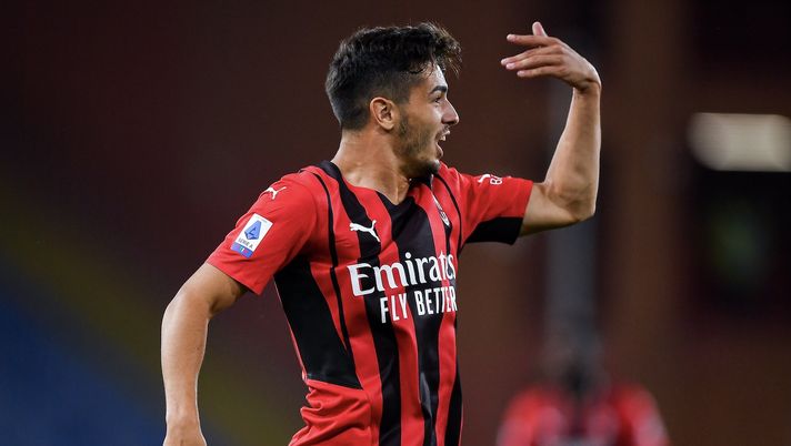 Brahim Díaz (attaccante AC Milan) esulta per il suo gol in Sampdoria-Milan 0-1 (Serie A 2021-2022) | News (Getty Images) 