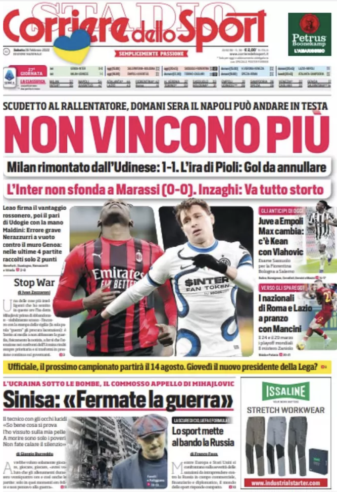 prima pagina