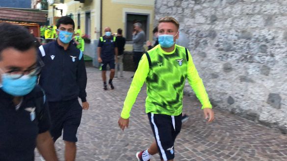 Ciro Immobile nel ritiro di Auronzo di Cadore Ciro Immobile nel ritiro di Auronzo di Cadore